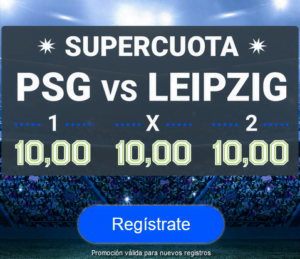 🥇 Supercuotas en Apuestas Deportivas de Hoy | 【Marzo 2021】 21 Codere PSG Leipzig portada