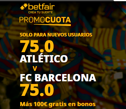 🥇 Supercuotas en Apuestas Deportivas de HOY | 【Noviembre 2020】 7 Betfair Atletico Barcelona portada