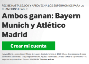 🥇 Supercuotas Mexicanas de Apuestas Deportivas de HOY | 【Enero 2021】 16 Betway Bayern y Atletico ganan portada