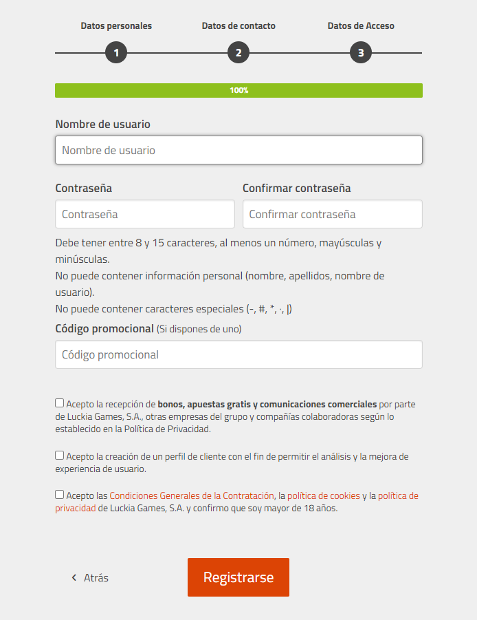 Luckia registro. Las mejores formas de registrarse en Luckia 5 luckia registro