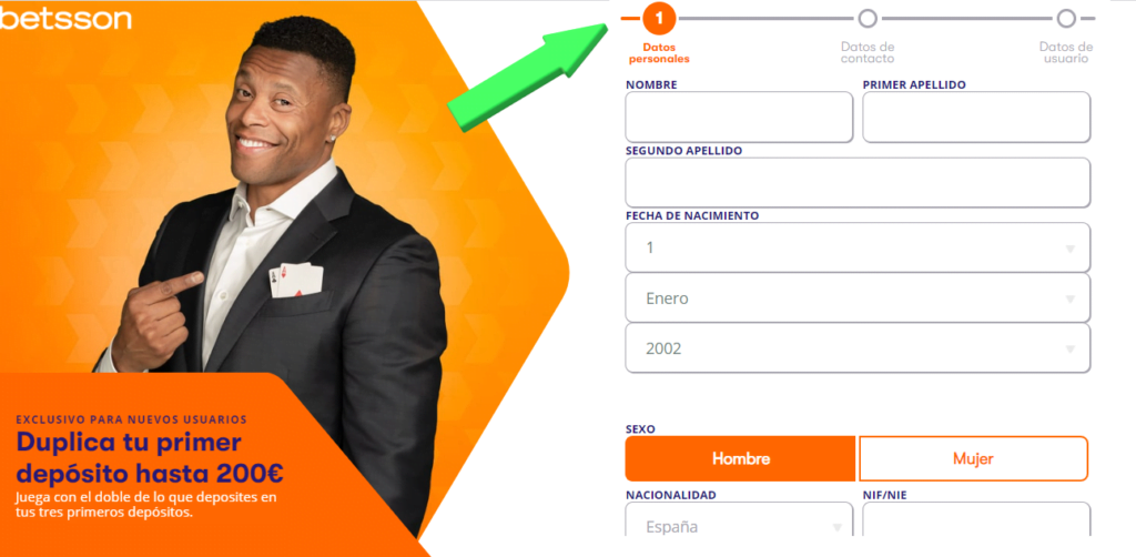 Registrarse en Betsson con bonos promocionales exclusivos 3 registro en Betsson