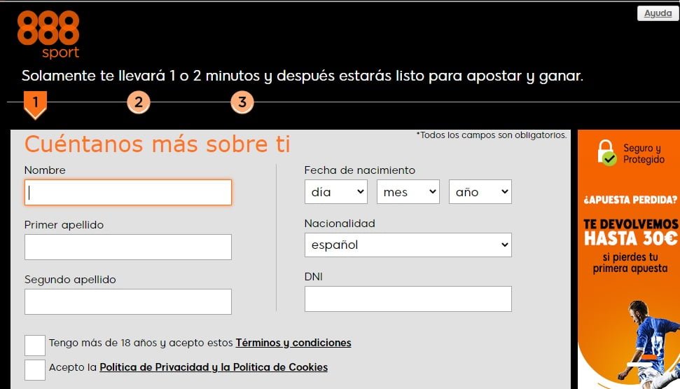 Como registrarse en 888sport 3 registrarse en 888sport