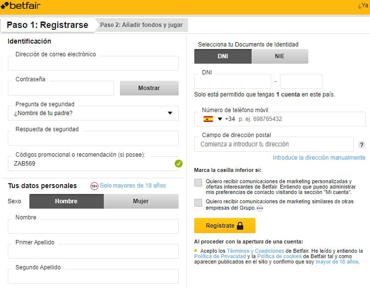 Como registrarse en Betfair 3 registrarse en Betfair