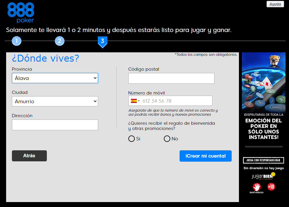 » Registrarse en 888poker con todas las nuevas promociones 5 888poker registrarse