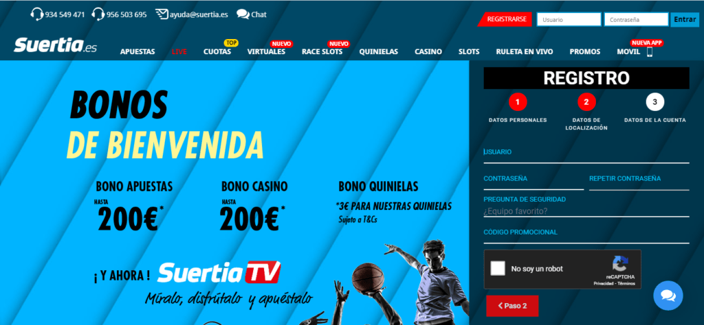 Cómo registrarse en Suertia con códigos promocionales 4 registrarse en el casino Suertia