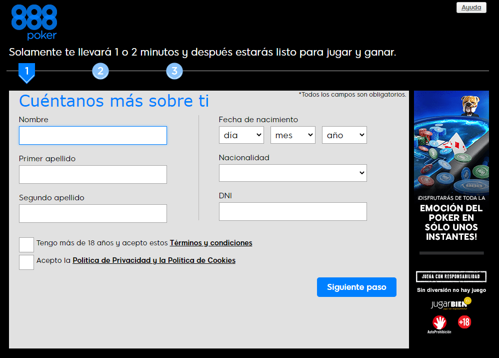 » Registrarse en 888poker con todas las nuevas promociones 3 registro en la casa 888poker
