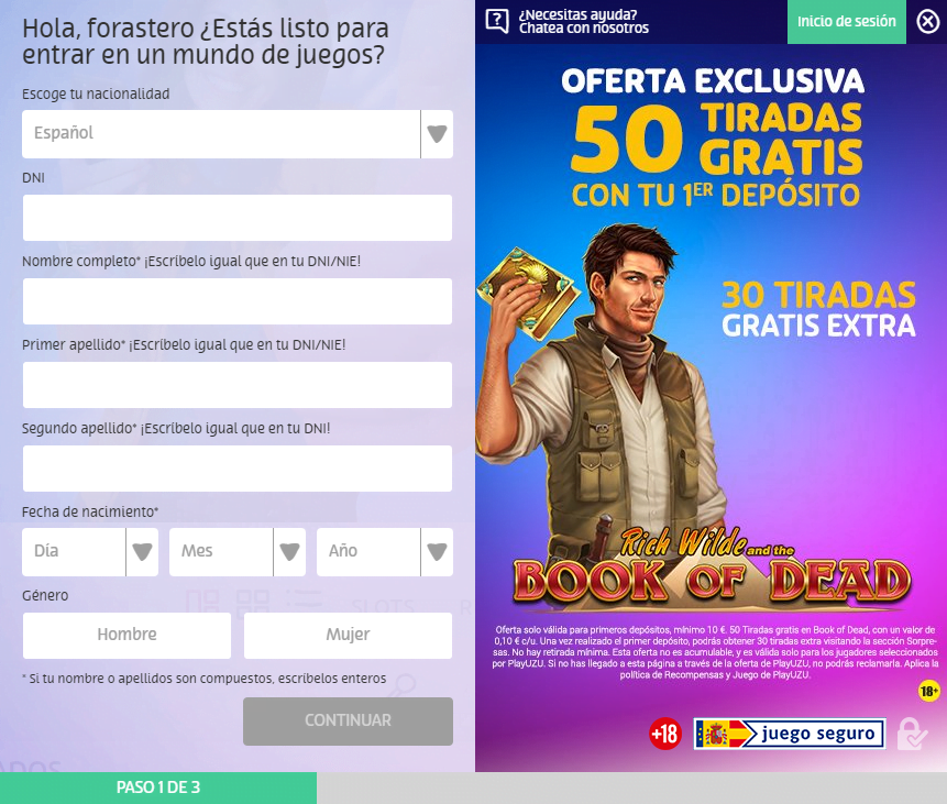 🥇 Registro Playuzu: 5 cosas a saber antes de abrir una cuenta 3 registro en la casa Playuzu