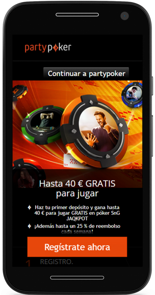 » Cómo registrarse en Partypoker con códigos promocionales actualizados 6 registro partypoker movil
