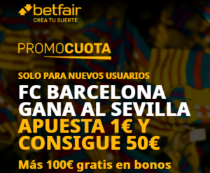 🥇 Supercuotas en Apuestas Deportivas de Hoy | 【Marzo 2021】 25 Betfair Barcelona Sevilla portada
