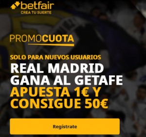 🥇 Supercuotas en Apuestas Deportivas de Hoy | 【Abril 2021】 20 Betfair Getafe Real Madrid portada