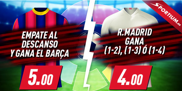 Sportium cuotones Barcelona Real Sociedad y Alaves Real Madrid