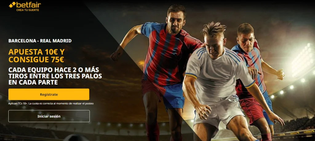 Apuesta especial de Betfair para el Barcelona vs Real Madrid