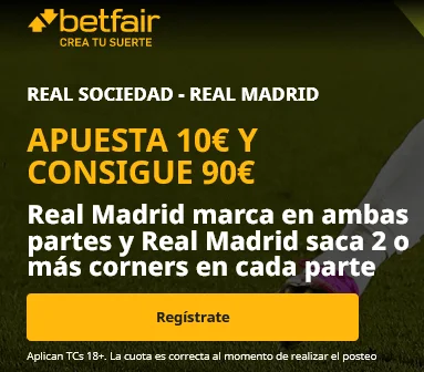 Betfair Real Sociedad vs Real Madrid