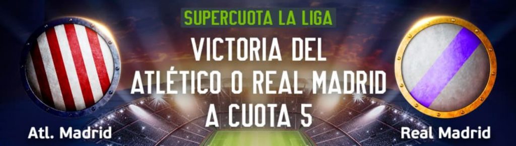 Supercuota de Codere para el Atlético de Madrid vs Real Madrid