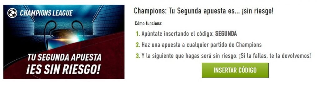 apuesta sin riesgo champions en sportium 1