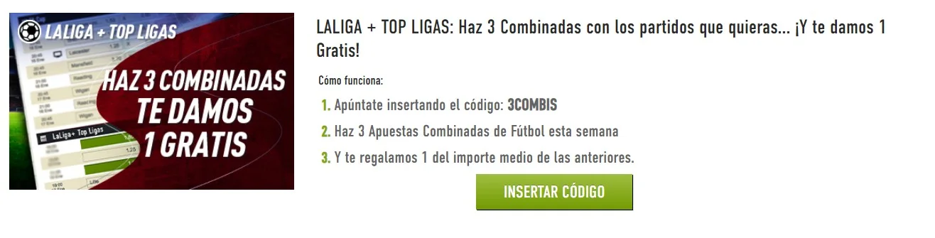 combinada extra en sportium