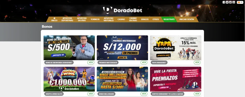 Doradobet Bono Casino » Recibe 30% hasta S/100 2 doradobet bono de casino