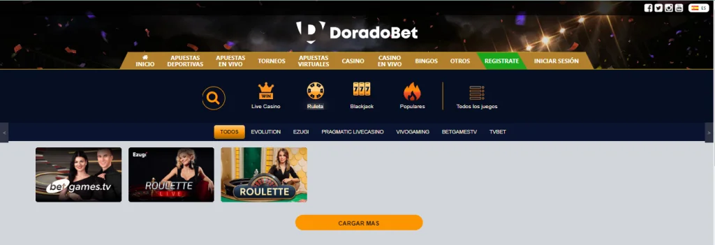Doradobet Bono Ruletas » Ofertas ESPECIALES 2 doradobet ruletas