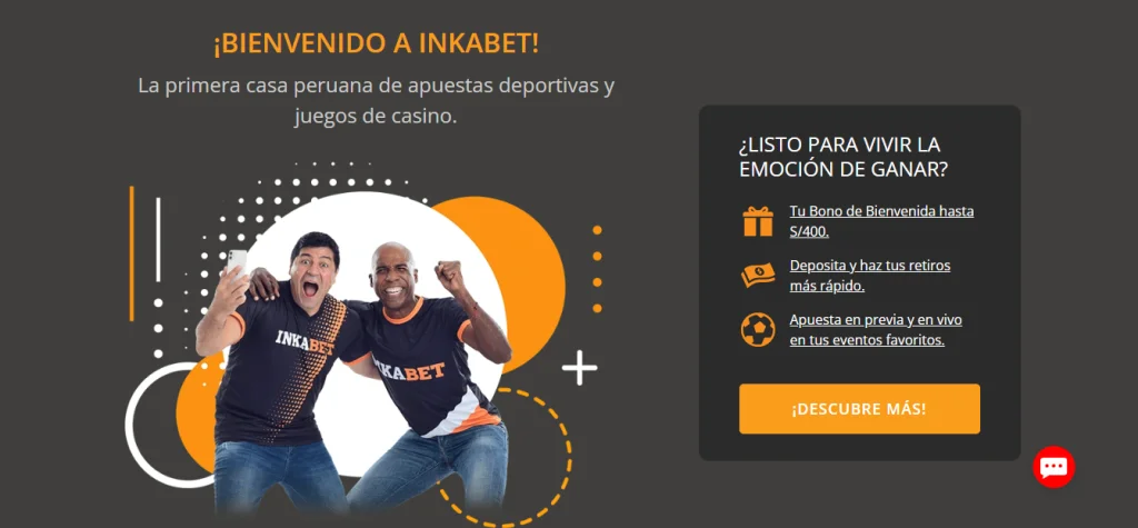 Inkabet Bono Casino en Vivo » S/400 EXTRA en Salas Live 2 inkabet casino en directo