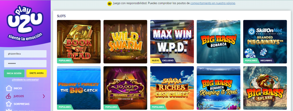 PlayUZU Bono Casino » ¡50 FREE Spins sin Restricciones! 3 playuzu bono bienvenida casino