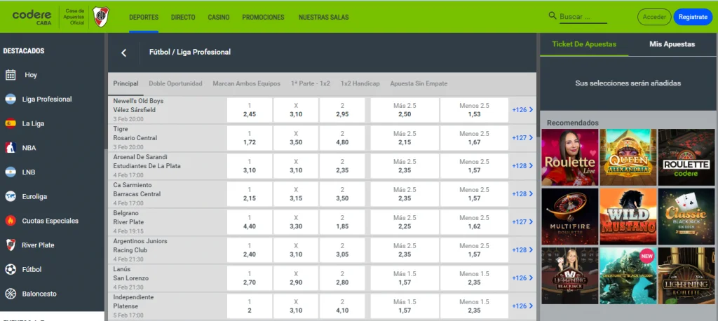 Codere Bono Apuestas Futbol » $5.000 para TODOS los Partidos 2 codere bono futbol