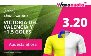 🥇 Supercuotas en Apuestas Deportivas de Hoy | 【Mayo 2025】 16 Wanabet Cadiz vs Valencia