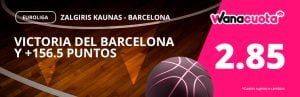 🥇 Supercuotas en Apuestas Deportivas de Hoy | 【Mayo 2025】 17 Wanabet Zalgiris vs Barcelona