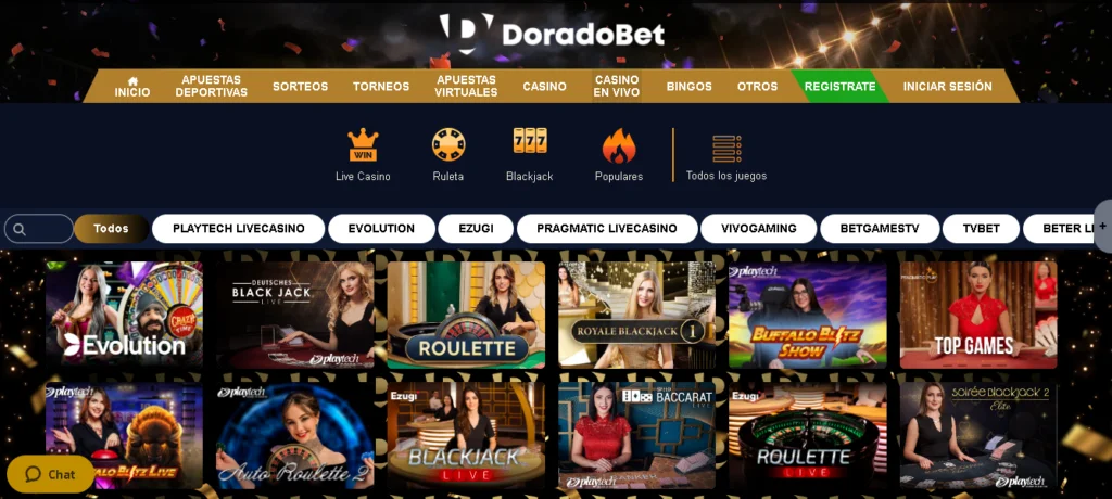 DoradoBet Bono Casino en VIVO » ¡Ofertas para LIVE! 1 doradobet bono casino en vivo