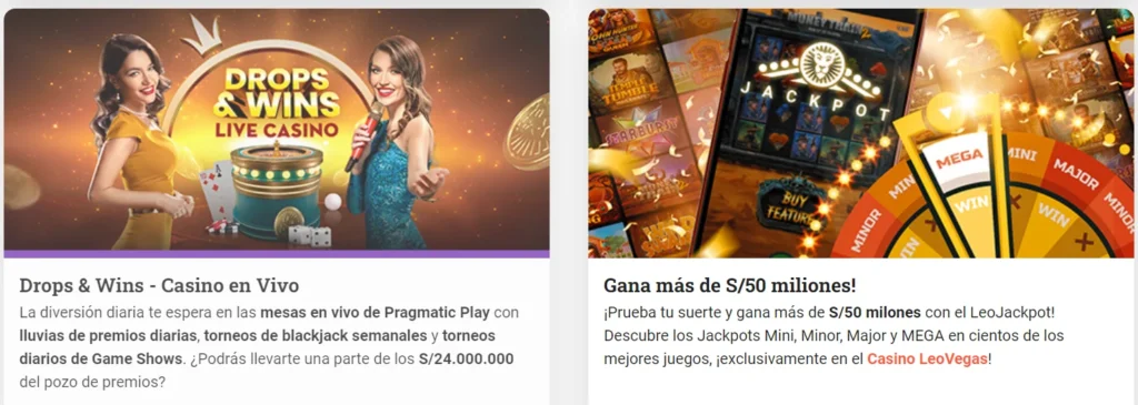 LeoVegas Bono Casino en VIVO » ¡S/ 3.800 para LIVE! 3 leovegas oferta casino en directo