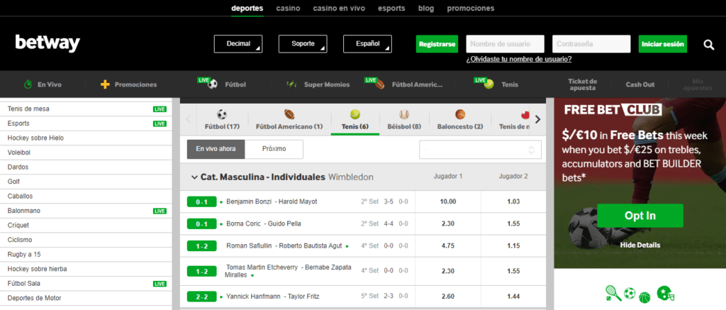 Betway Bono Apuestas Combinadas » ¡100% + Seguro Parlay! 3 betway apuestas multiples