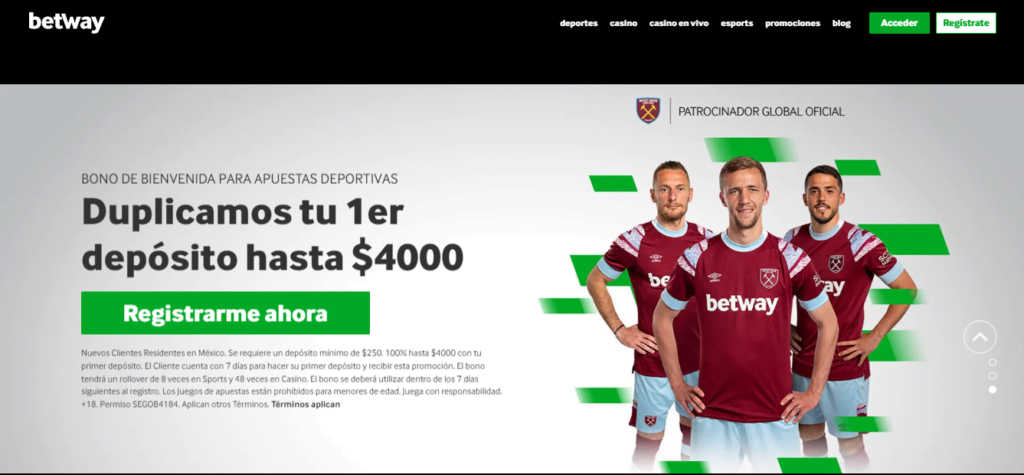 Betway Bono Apuestas Combinadas » ¡100% + Seguro Parlay! 1 betway bono apuestas combinadas 1