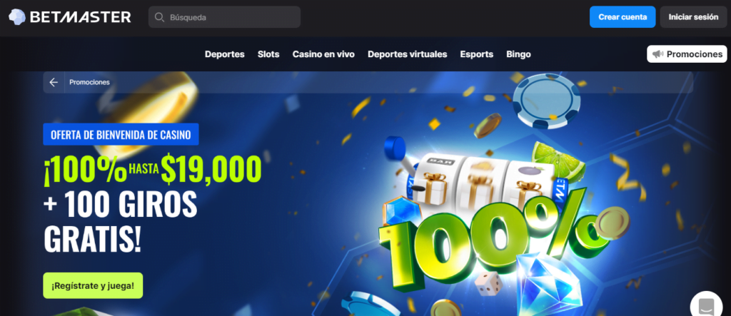 BETMASTER Bono Casino » ¡19.000 MXN de Bienvenida! 2 betmaster oferta para casino