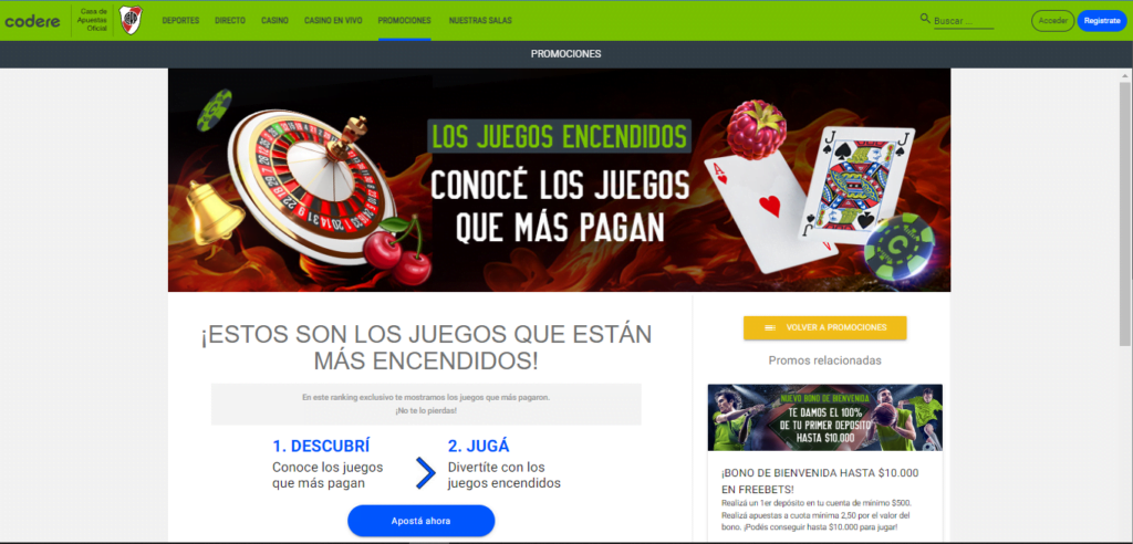 Codere Bono Slots » ¡Conoce las Tragamonedas que MÁS pagan! 2 codere bono para tragamonedas