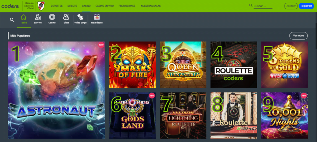 Codere Bono Slots » ¡Conoce las Tragamonedas que MÁS pagan! 3 codere ofertas para slots