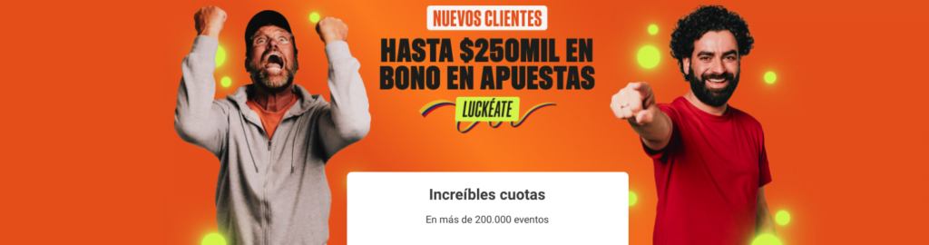 Luckia Bono Apuestas Deportivas » ¡250 MIL de Bienvenida! 1 LUCKIA bono apuestas deportivas