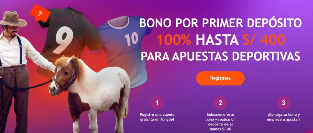 TonyBet Bono Apuestas Deportivas » ¡S/400 de Bienvenida! 2 tonybet bono deportes