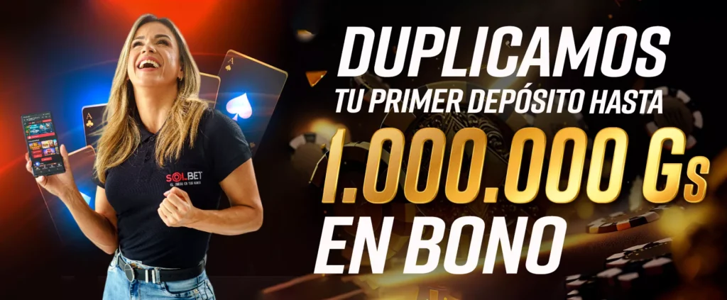 Solbet Bono Casino » ¡1.000.000 Gs. de Bienvenida! 1 solbet casino online