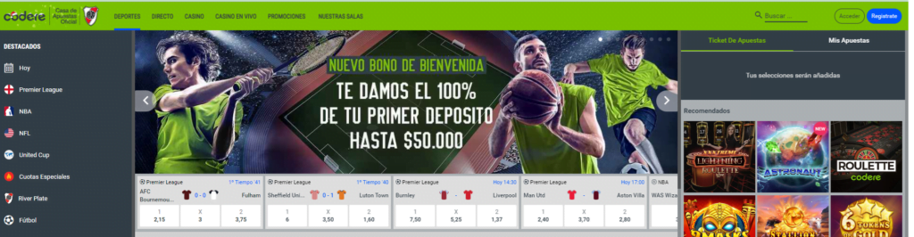 Codere Bono SIN Deposito » Ofertas de Bienvenida 2 codere oferta gratis