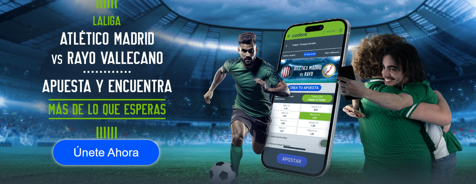 codere apuestas atletico de madrid vs rayo