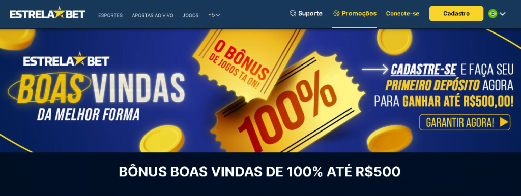 ESTRELABET Bônus Cassino » R$500 de Boas-Vindas! 2 estrelabet oferta cassino