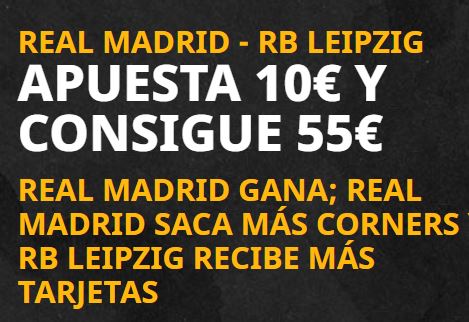 cuota especial madrid vs leipzig en betfair