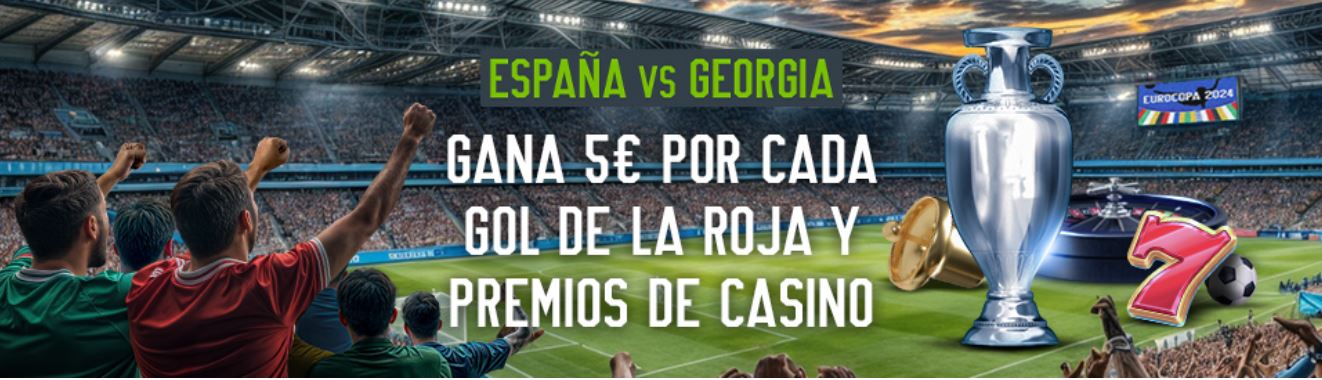 Promoción Codere España vs Georgia: ¡gana 5€ por gol + premios de casino! 2 Codere España vs Georgia