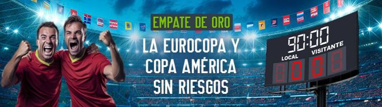 Apuestas en la Eurocopa y Copa América con Codere: Promociones y Bonos 4 Codere empate de oro