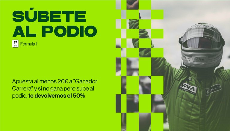 RETAbet Formula 1 subete al podio