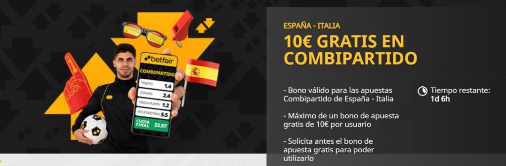 apuesta gratis españa vs italia