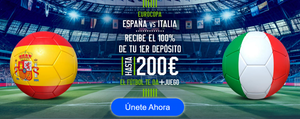 Apuesta al España vs Italia con Codere: Supercuotas y bono de bienvenida 5 españa vs italia codere