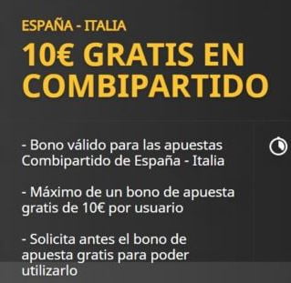 combipartido betfair espana vs italia