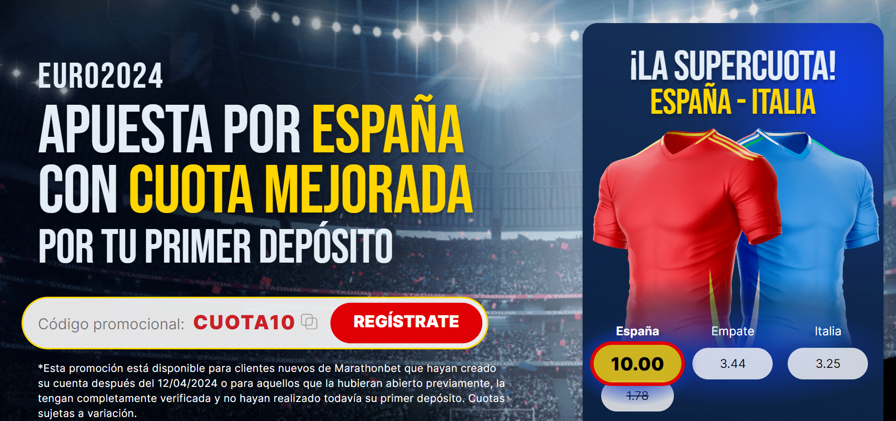supercuota espana vs italia
