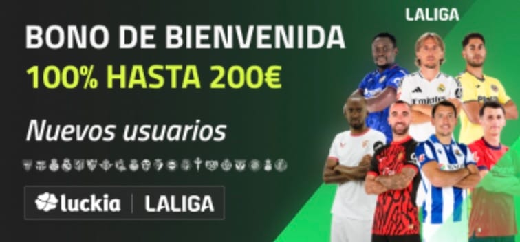 Consigue el Bono GRATIS de Luckia: ¡20€ por registrarte! 3 Bono Bienvenida Luckia