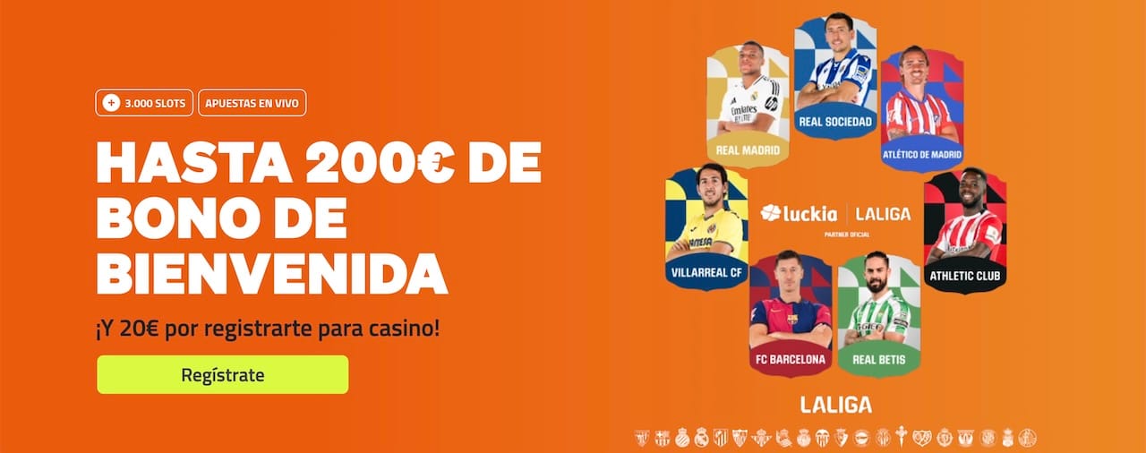 🥇 Supercuotas en Apuestas Deportivas de Hoy | 【Junio 2025】 17 Bono sin deposito Luckia
